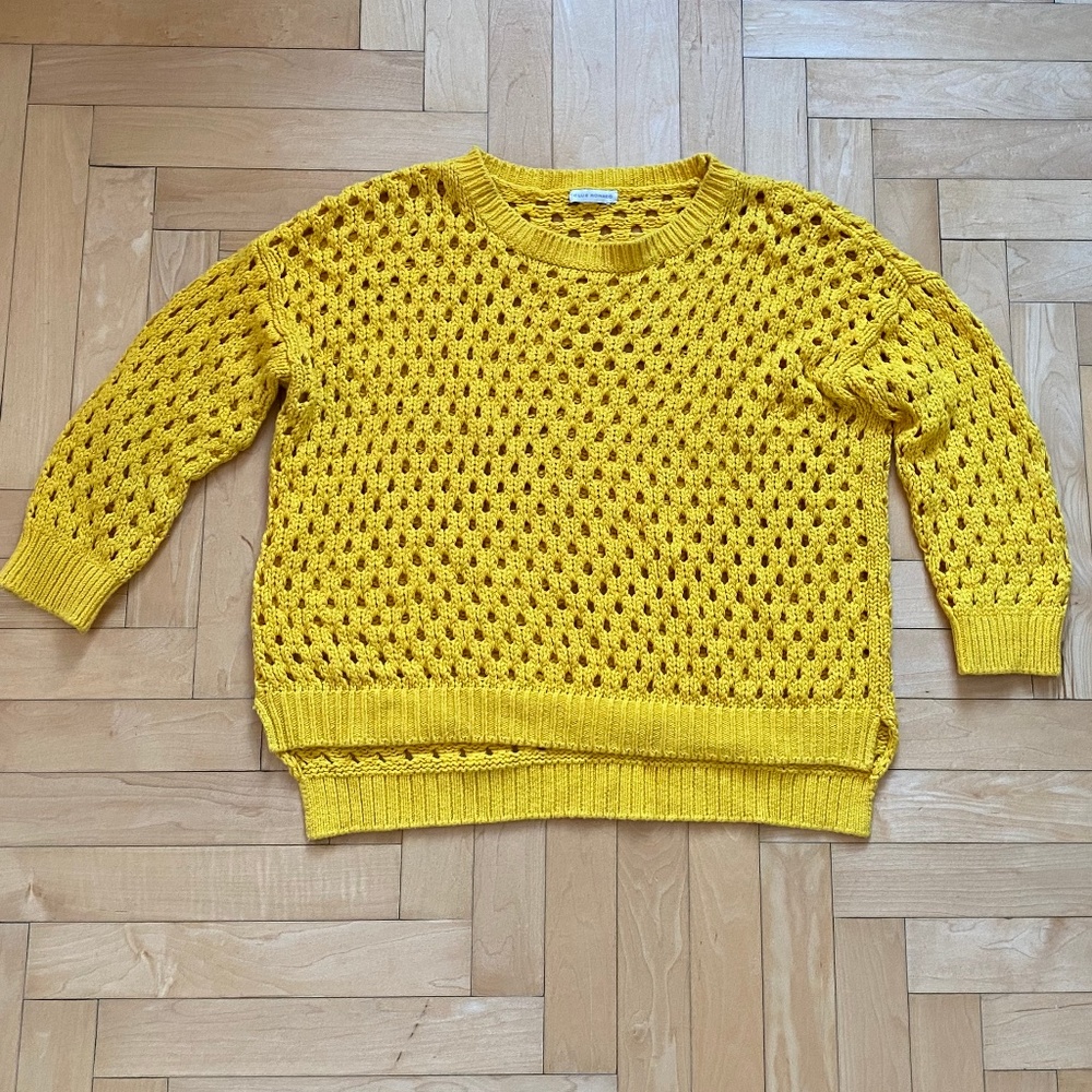CLUB MONACO SWEATER WITH OPEN WEAVE DESIGN